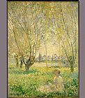 Woman Canvas Paintings - Woman under the Willows